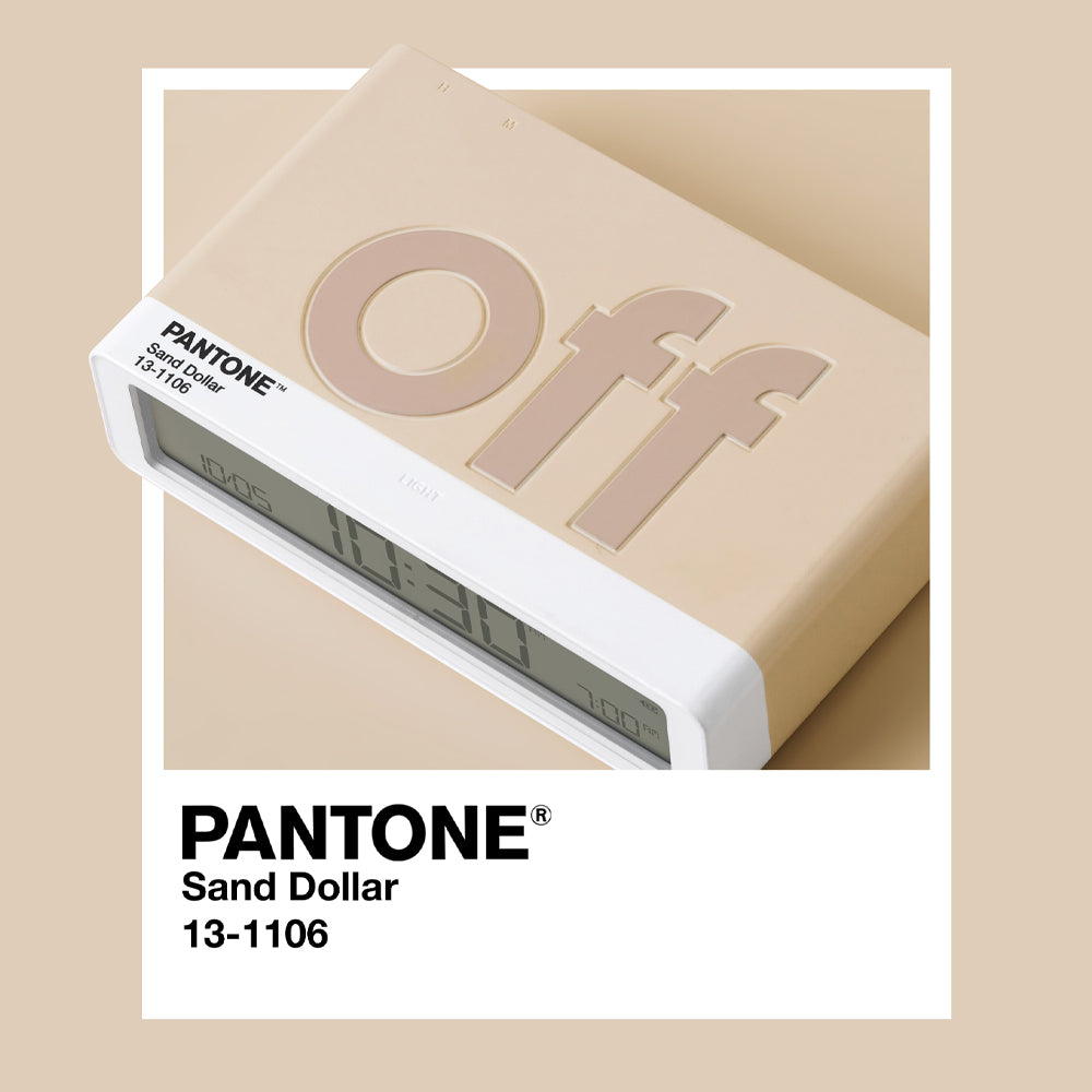 Lexon Flip Classic Reversible Alarm Clock PANTONE - Sand — image 6