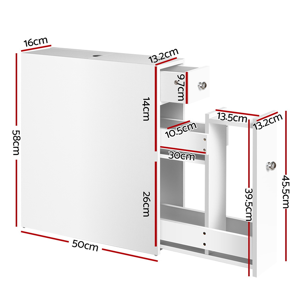Artiss Bathroom Storage Cabinet Tissue Holder โ image 2