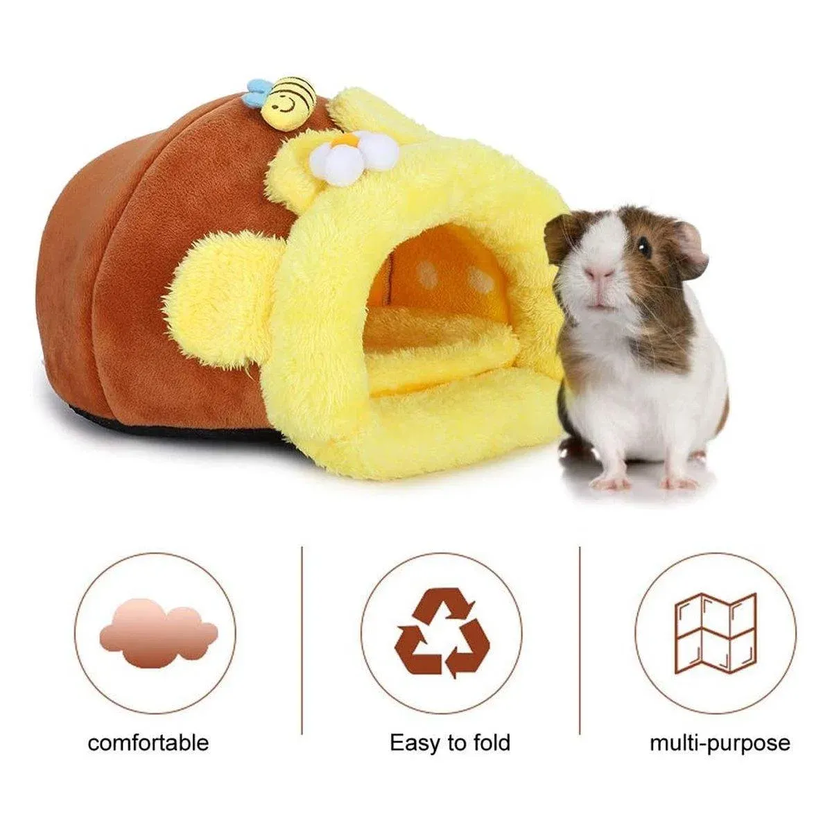 Wear-resistant Pet Bird Nest Cotton Padded Small Animal Bed Cozy Honeypot Design - S — image 3