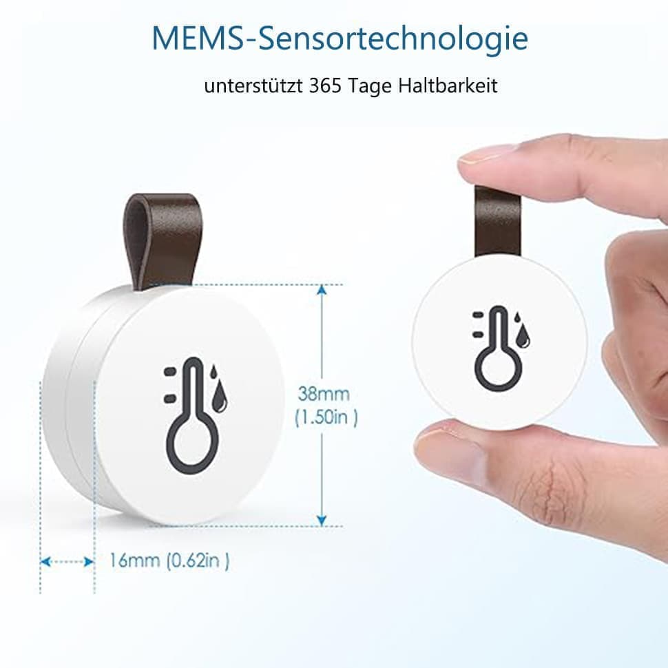 Wireless Bluetooth Thermometer Hygrometer with App Data Storage and Display — image 5