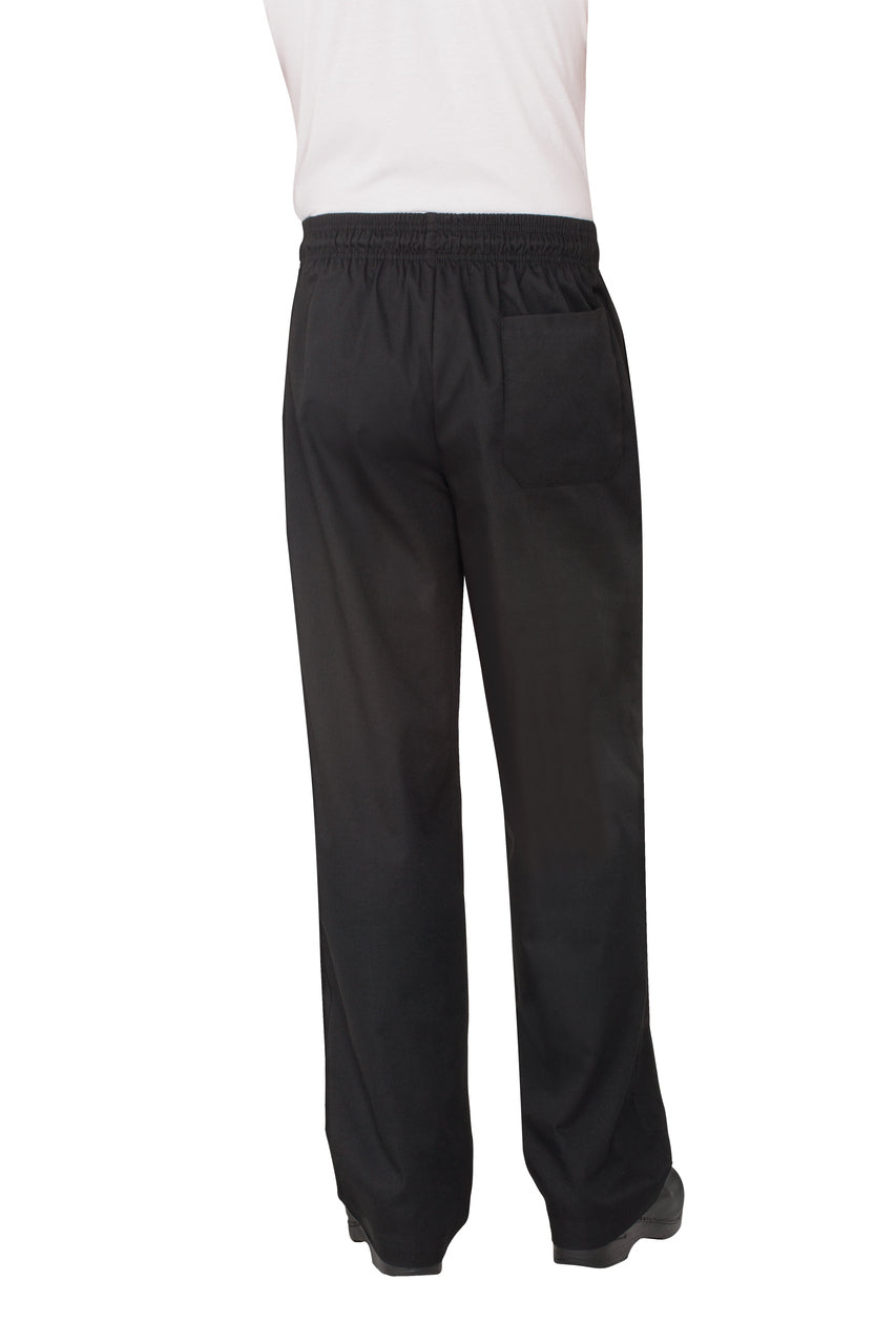 Essential Men's Black 3XL Baggy Chef Pants by Chef Works โ image 2
