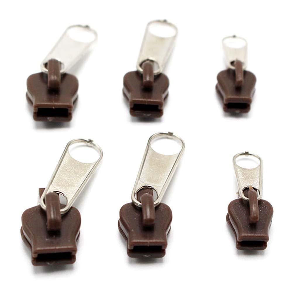 6Pcs Zip Slider Instant Repair Kit Replacement Zipper Pull Kit for Bags Jackets Luggage Backpacks โ image 2