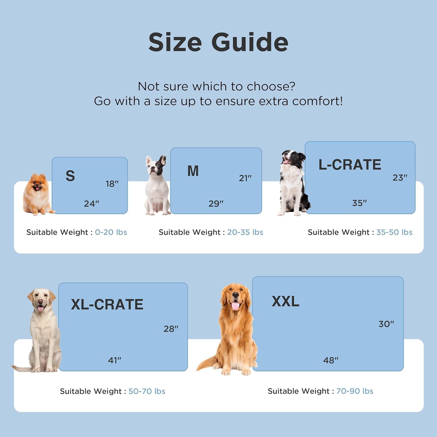 Cooling Mat for Small Dogs - Q-Max>0.4 Thin Breathable Crate Pad Indoor for Puppy and Cat with Chill Cool Fiber as Cooling Topper,Portable Washable Kennel Mat — image 3