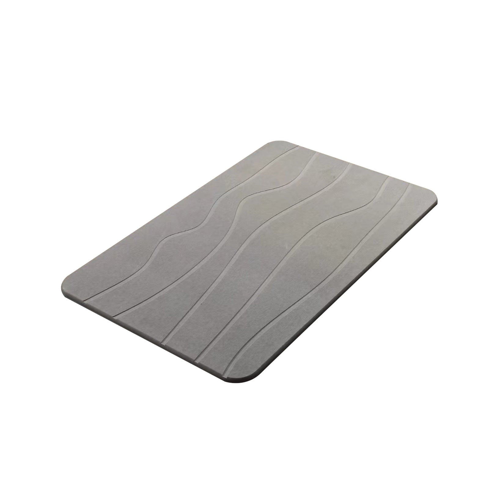 Stone Bath Mat, Diatomaceous Earth Shower Mat, Non-Slip Super Absorbent Diatomite Stone Bath Mats, Bathroom Door Mat, for Bathroom Floor Quick Drying Natural — image 2