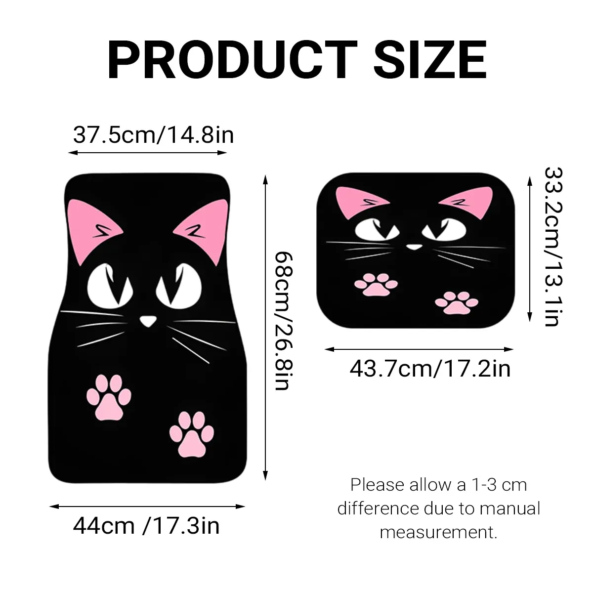 4pc Car Floor Mats Anti-Slip Waterproof Universal Fit Easy Clean — image 3