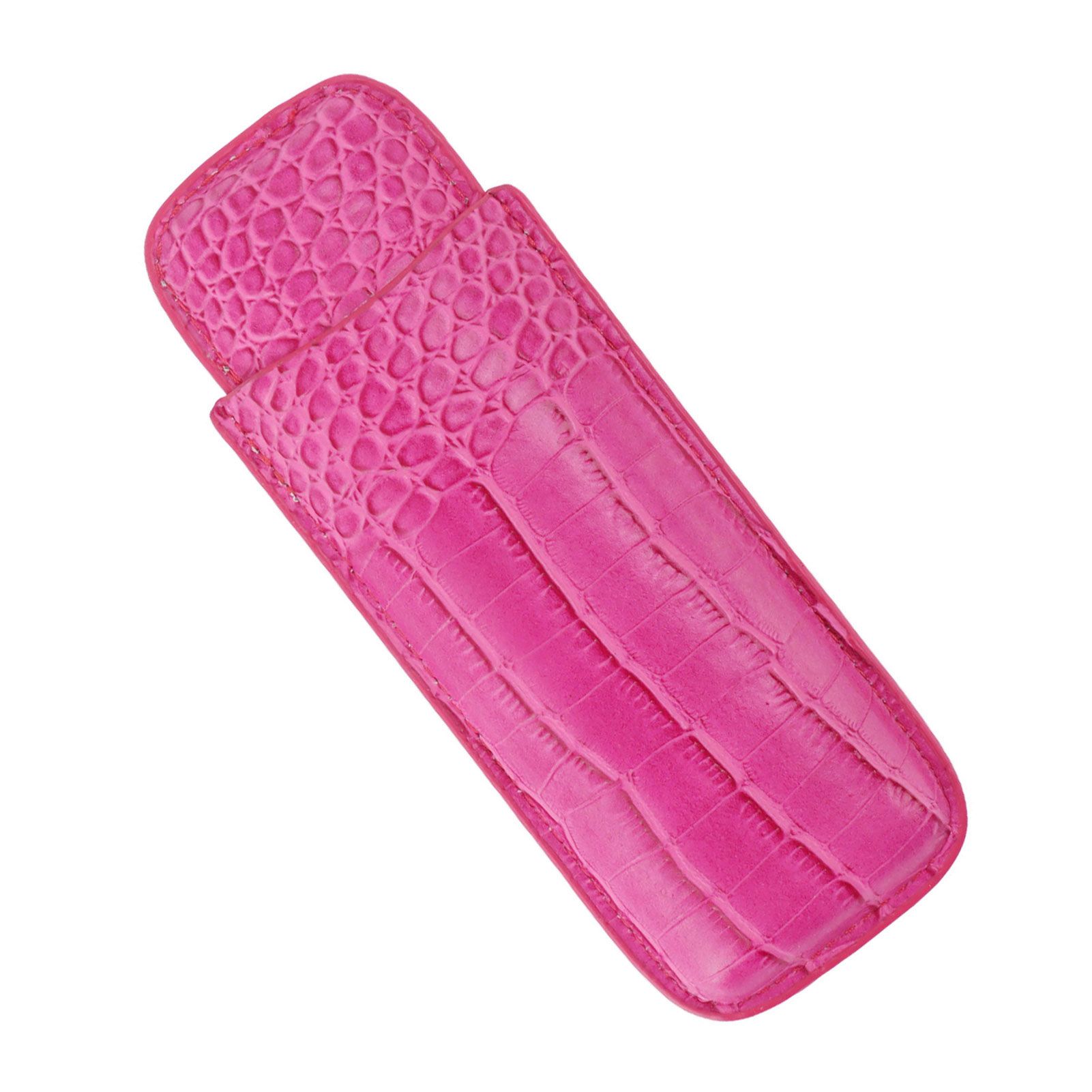 Cigar Case Holder Soft Leather Portable Wear Resistant Vintage Cigar Humidor for Birthday Pink โ image 3