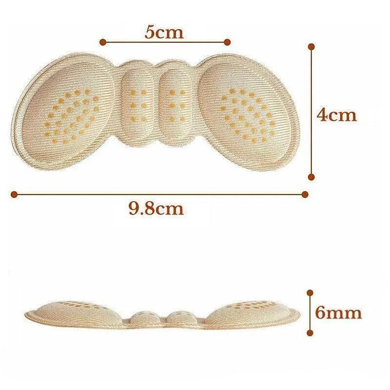 1Pair Thick Heel Insole Heel Protectors Heel Pads Shoe Liner Shoe Inserts Heel Grip - Apricot — image 4