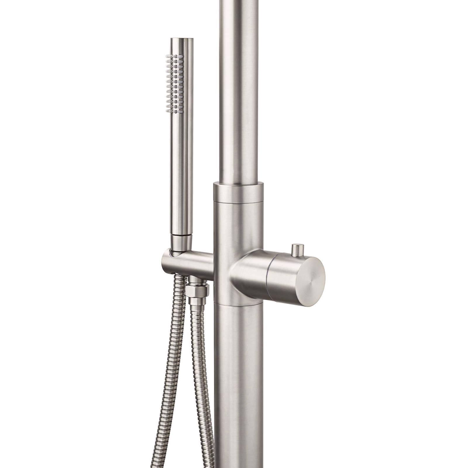 Watermark Brushed Nickel Dual Shower Handset Combo Outdoor Round 10" Head 316SUS โ image 3
