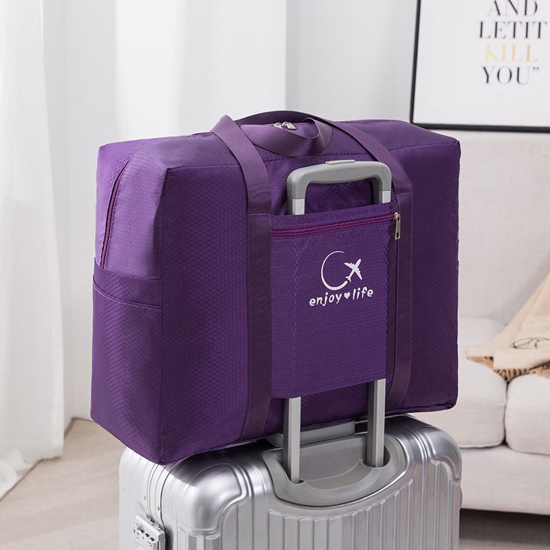 Travel Bag Storage Organizer Waterproof Oxford Cloth Purple Small size