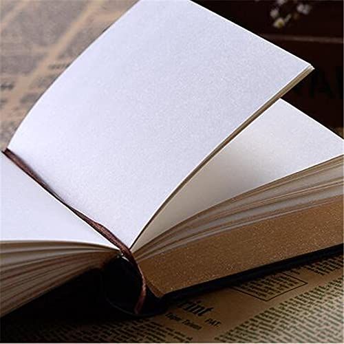 （Black gold）Retro Vintage Embossed Leather Gold Hard Cover Notebook Personal Diary Hardcover Blank Travel Journal Note Memo Sketch — image 5