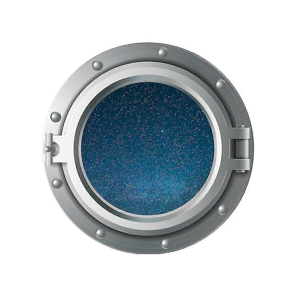 3D Windows Sticker Porthole 3d Wall Sticker Universe Wall Stickers Beach Nautical Ocean Seaside Decoration