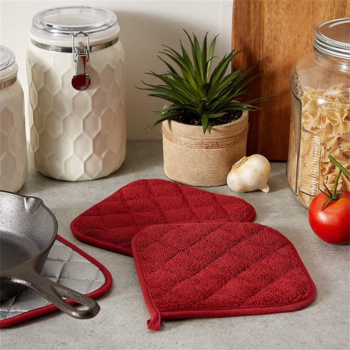 Kitchen Essential 7 × 7 inch Heat Insulation Mat - Kitchen Heat Resistant Insulation Mat Set - Oven Insulation Mat - Towel Insulation Mat - 5 Items — image 2