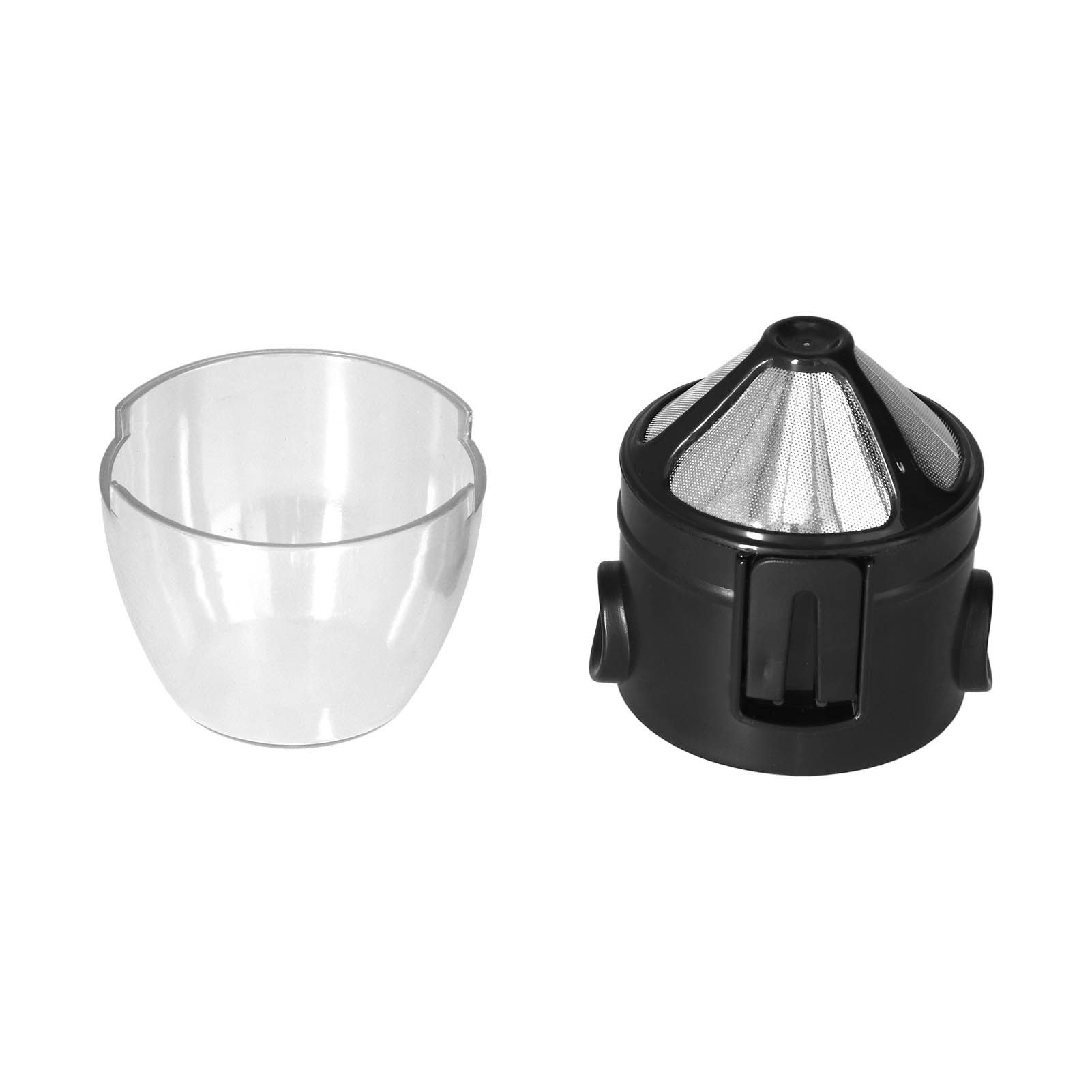 304 Stainless Steel Coffee Filter with Transparent Plastic PP Cup Portable Coffee Dripper for Outdoor โ image 3