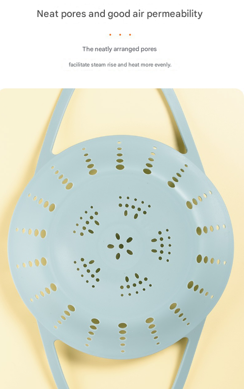 Large Pink Flexible Silicone Steamer Basket with Heat-Resistant Handles - Food-Grade Vegetable Steamer Insert for Pots & Pans — image 6