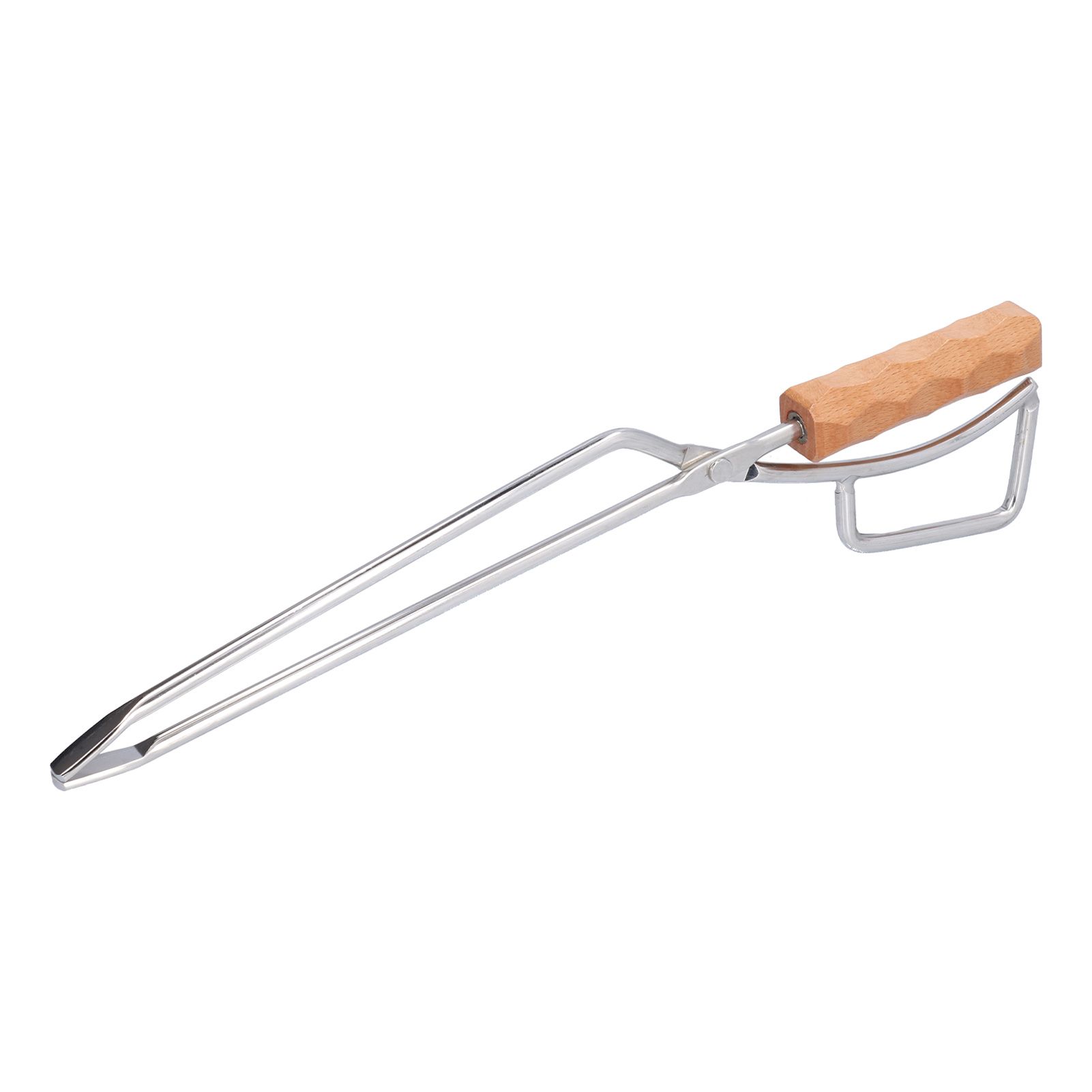 Log Tongs Beech Wood Handle Stainless Steel Clamp High Temperature Resistance Fire Tong for Outdoor Camping Picnic โ image 6