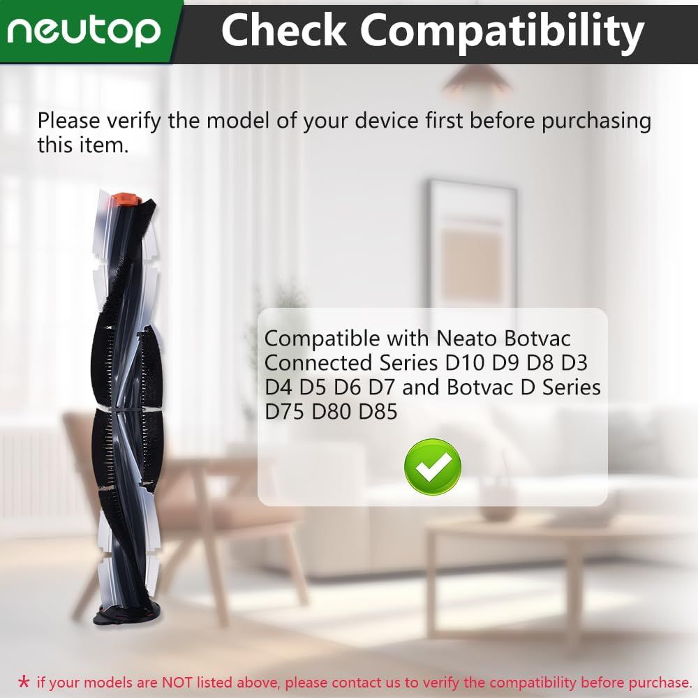 Replacement Brush Compatible with Neato Botvac Connected Series D10 D9 D8 D3 D4 D5 D6 D7 and Botvac D Series D75 D80 D85 Robot Vacuum Parts Accessories — image 3
