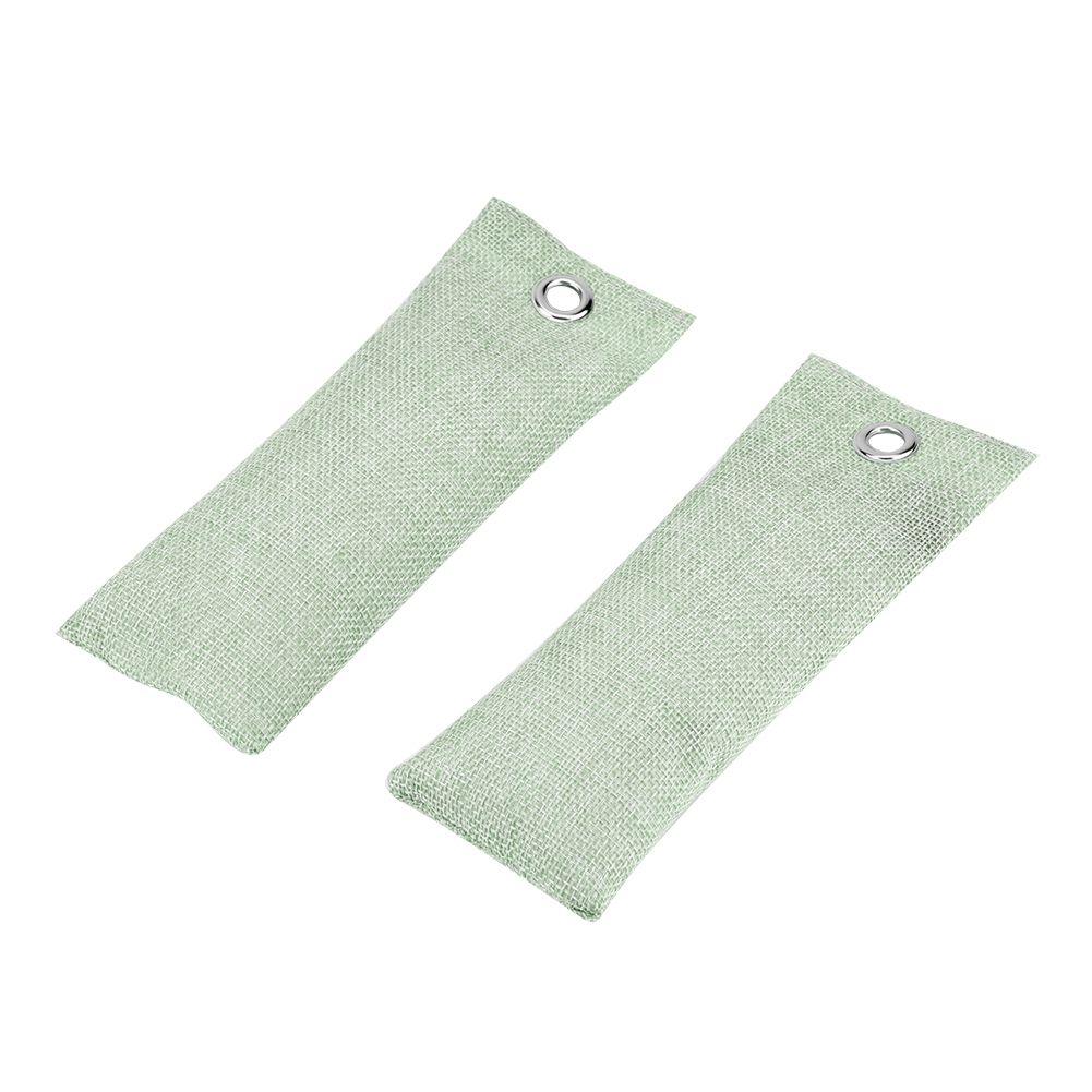 2Bags Bamboo Charcoal Home Car Air Purifier Activated Carbon Shoes Deodorant Bag(Light Green) — image 2