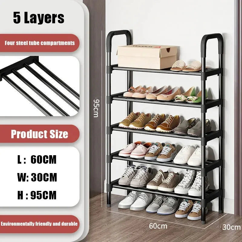 5-Layer Multi-Function Shoe Rack Space Saver โ image 2