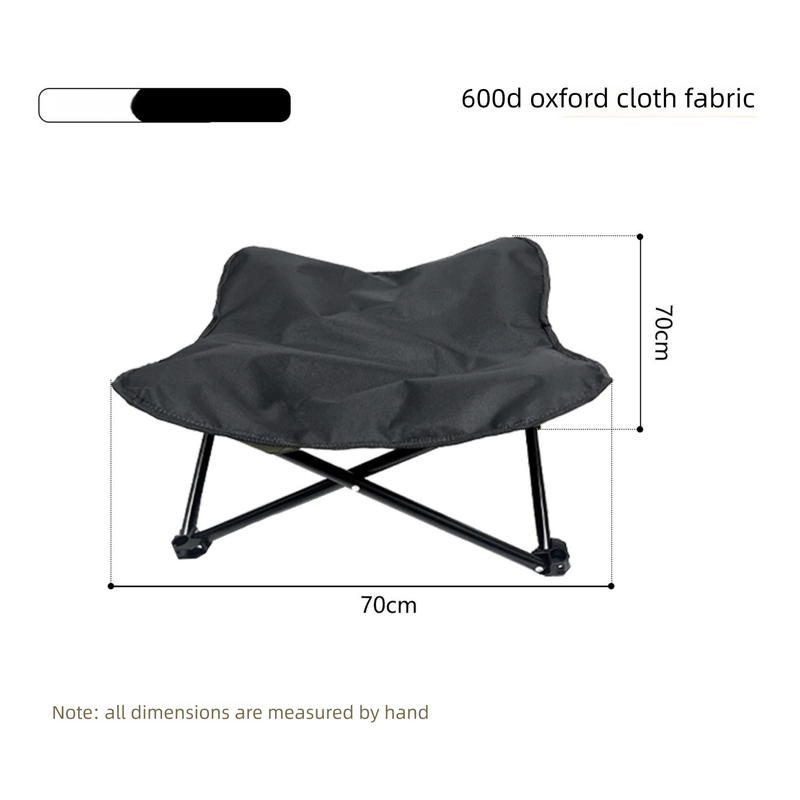 Black Elevated Comfort Pet Bed - Portable & Foldable Dog Cat Cot - Durable 600D Oxford Fabric, Washable Cover, All Seasons โ image 6