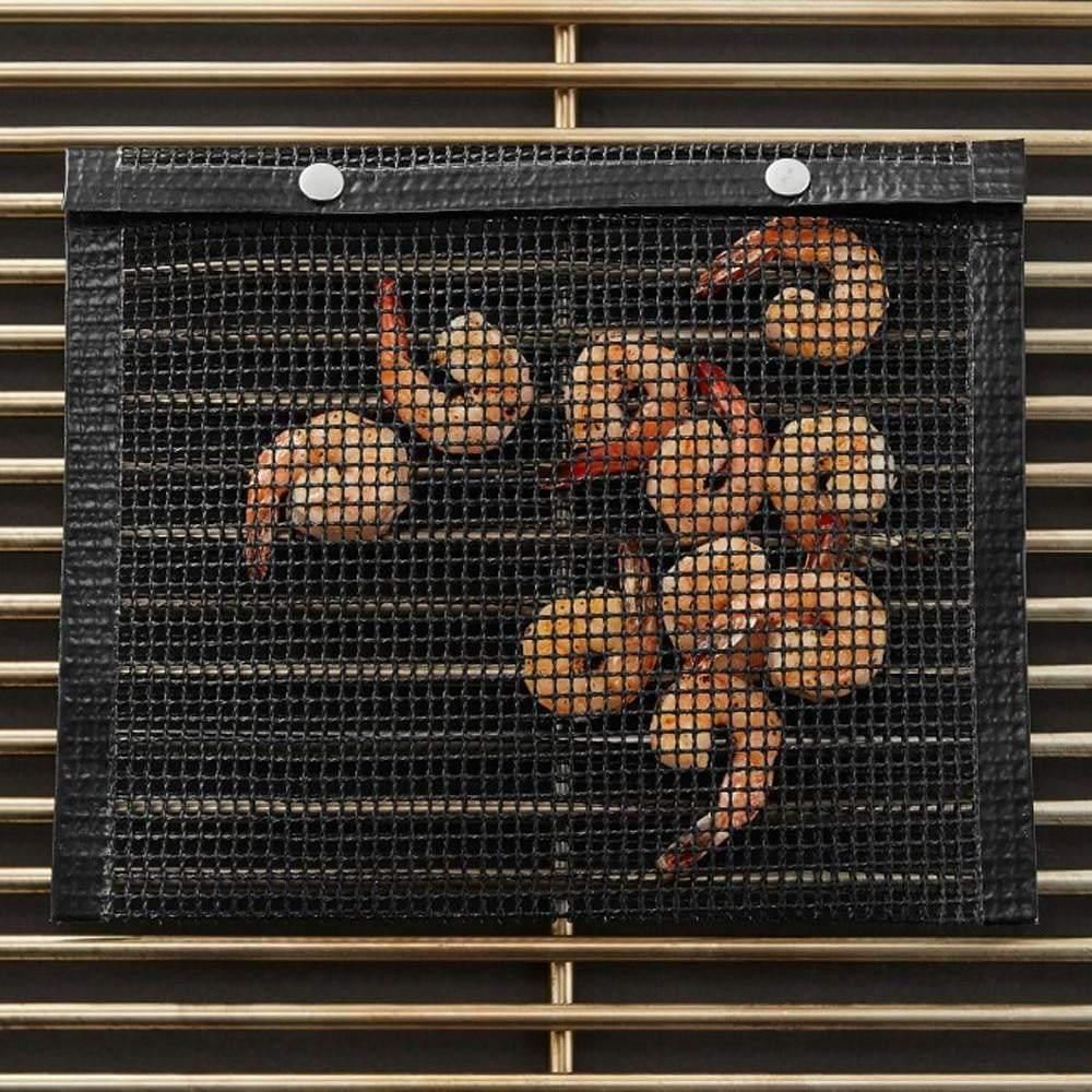 2-Pack Mesh Grill Bags for Grilling Black — image 2