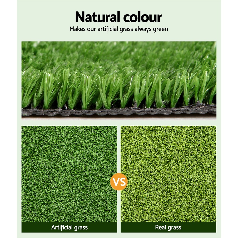 Prime Turf Artificial Grass 2mx10m 10mm Synthetic Fake Lawn Turf Plant Plastic Olive โ image 4
