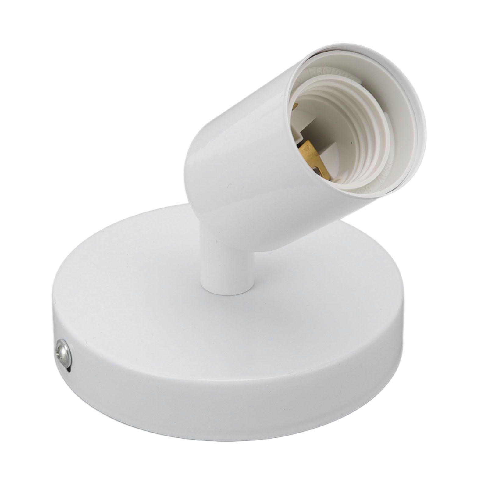 E26 E27 Wall Lamp Holder Modern Simple Wall Lamp Base for Bedroom Living Room Showcase 85โ265V White โ image 3