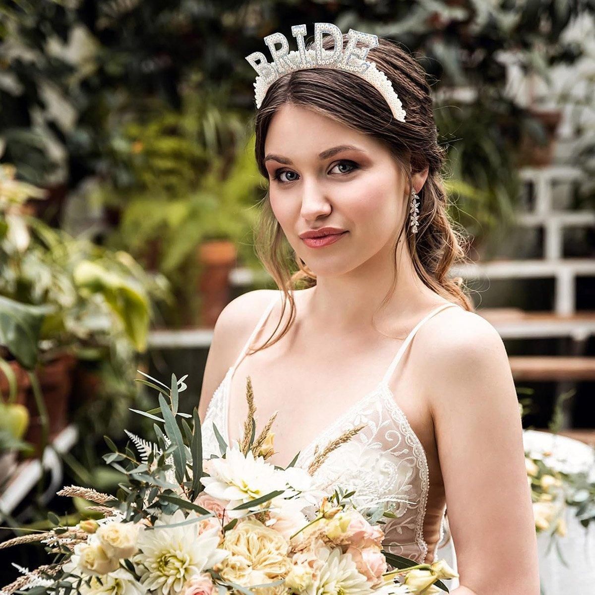 Elegant Bride Pearl Headband Bridal Hair Accessories Wedding Party Ornament β image 6