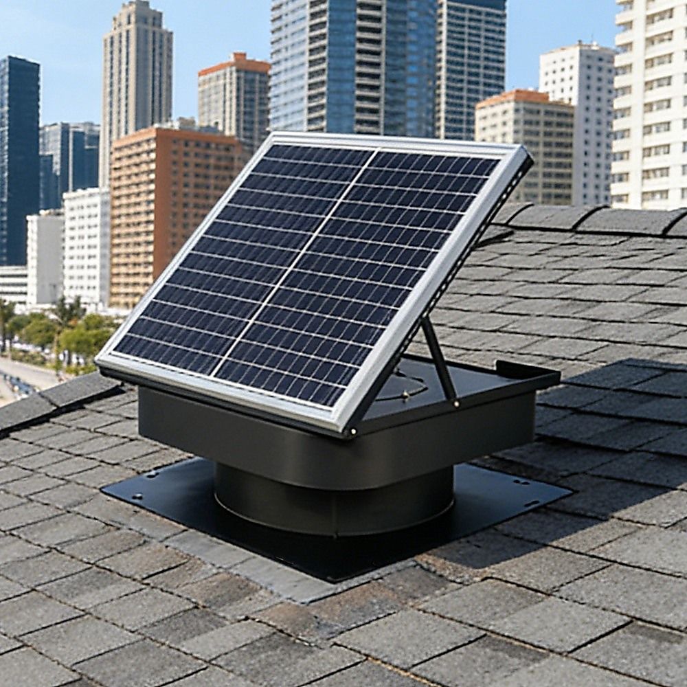 30W Solar Roof Vent Fan Exhaust Attic Ventilation for Home Garage Van โ image 2