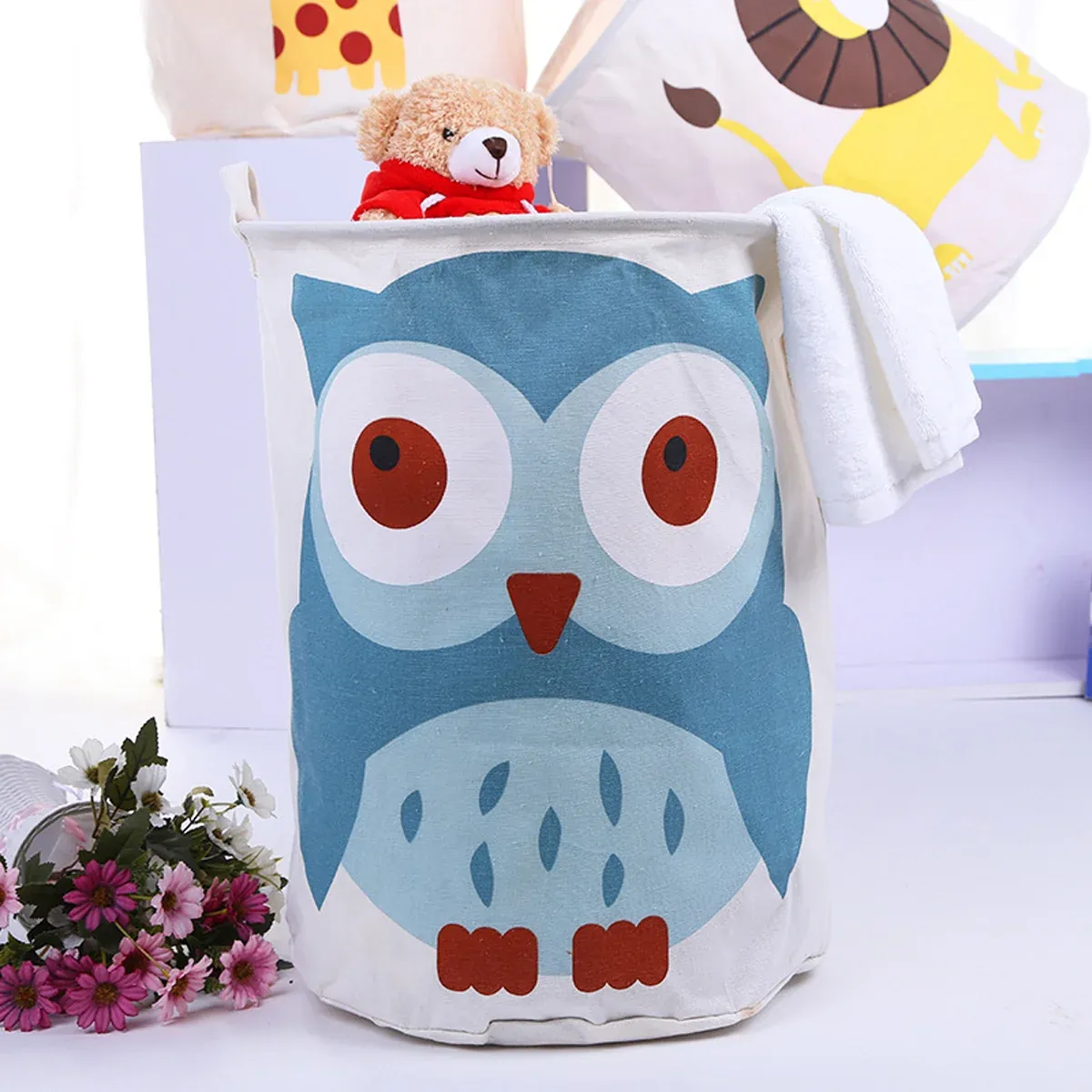 Collapsible Laundry Hamper Basket Storage Clothes Bag Washing Bin Toy Organiser - 06 โ image 5