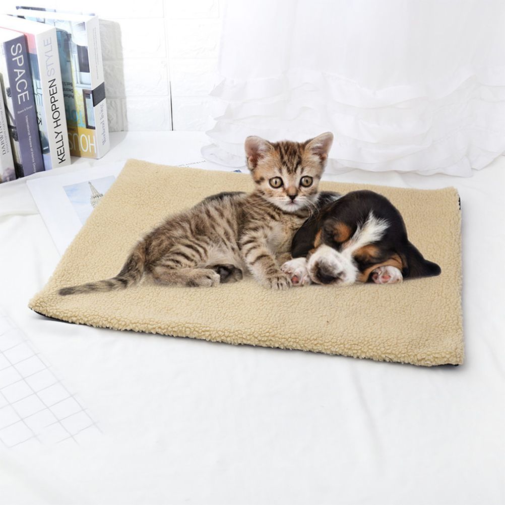 Pet Blanket Self Heating Blanket for Cats Dogs Heating Mat Warm Cozy Pet Blanket Bed Mat — image 6