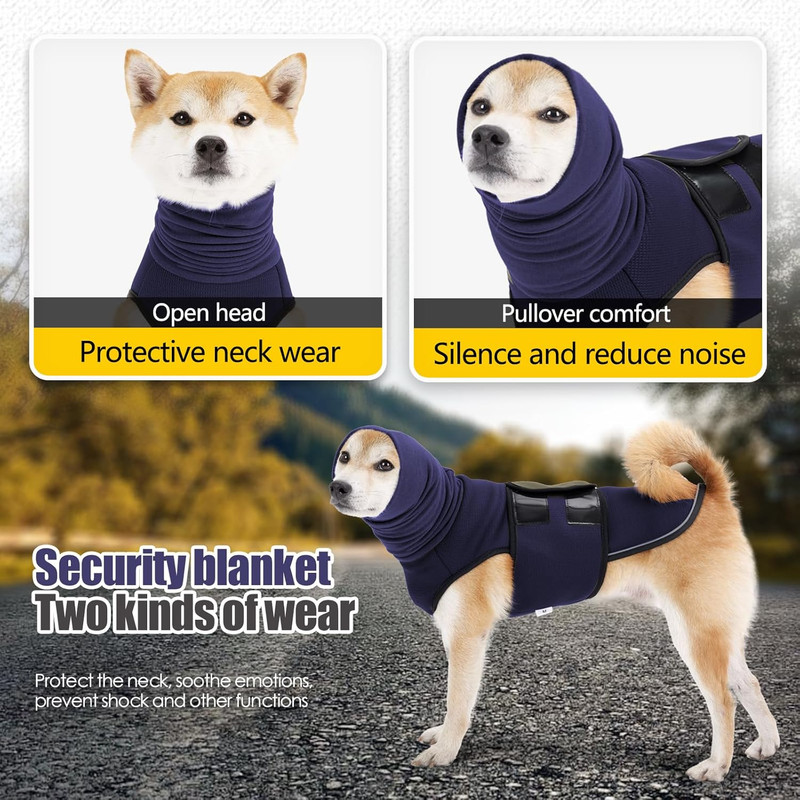 Pet Products Dog Anxiety Vest and Coat, Vet Visits and Separation - Keep Pet Calm, Dog Jacket for Thunder, Fireworks, Anti Anxiety Vest for Dogs and Cat Body — image 2