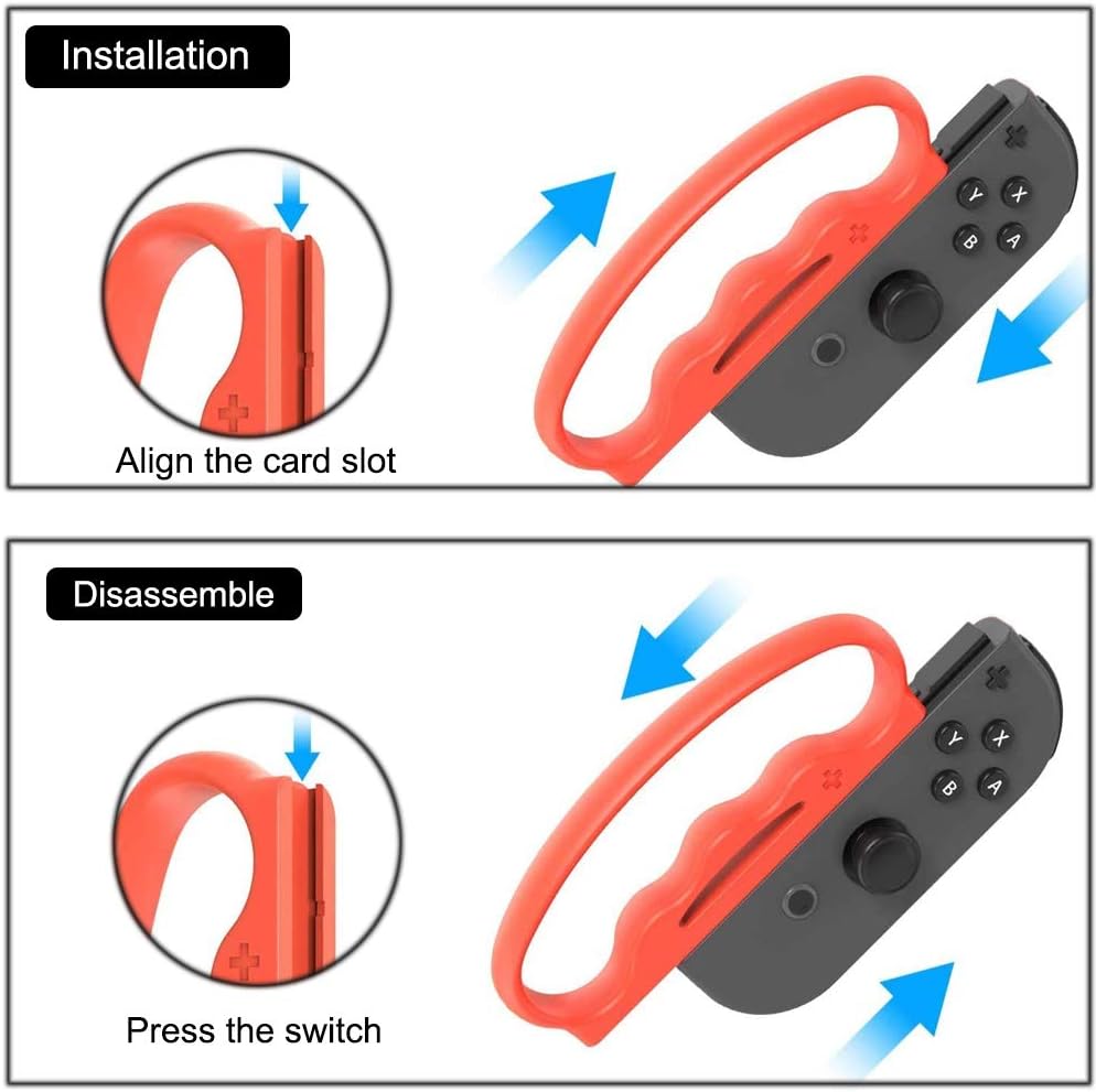 Grips for Nintendo Switch Fitness Boxing, Fit Boxing Clasp Accessories Handle for Adults and Children, for finger arcs, non-slip, making your boxing game — image 2