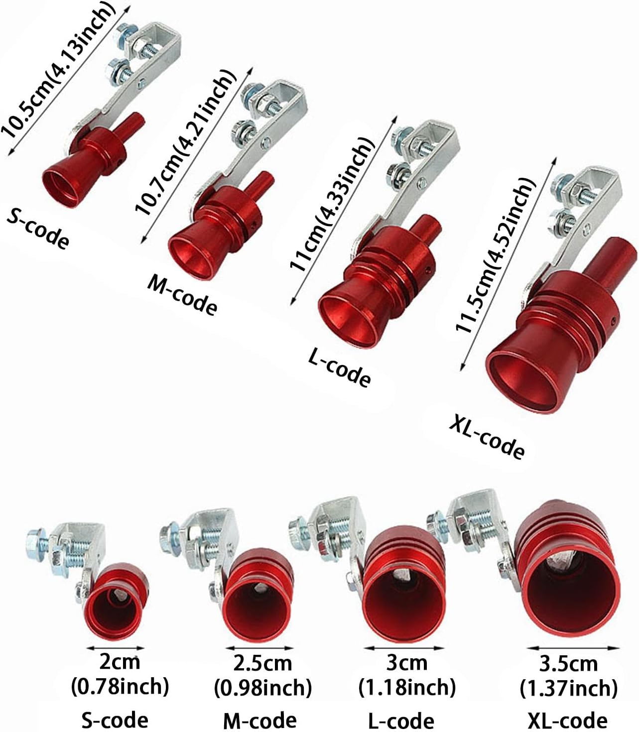 Lightweight Turbo Exhaust Whistle for Car Exhaust Pipe Sound Amplifier XL — image 5