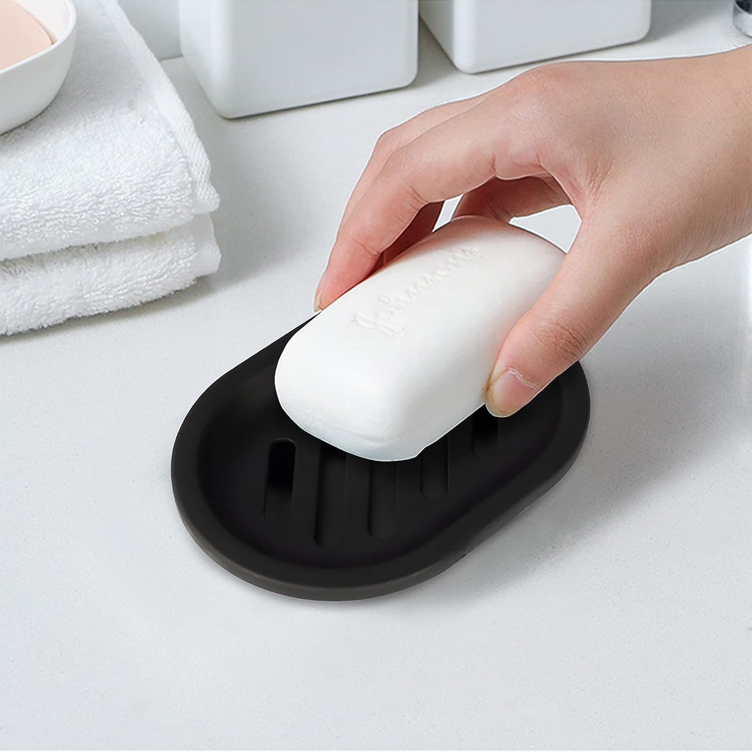 Soap Dish for Shower, 2pcs Soap Dishes Soap Savers for Bar Soap, Soap Bar Holder Shower with Drip Tray, Plastic Soap Holders with Drain for Kitchen Sink, Easy — image 6