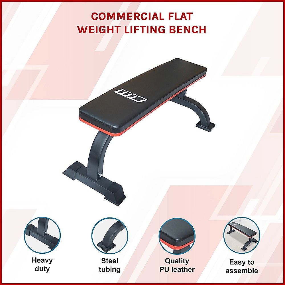 Commercial Flat Weight Lifting Bench — image 4