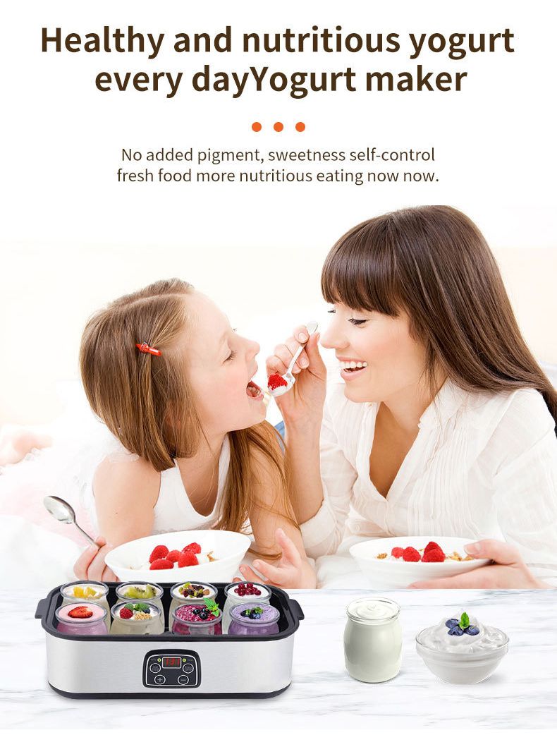 Eight-cup home yogurt maker, homemade with no additives, enjoy healthy deliciousness and freedom — image 5