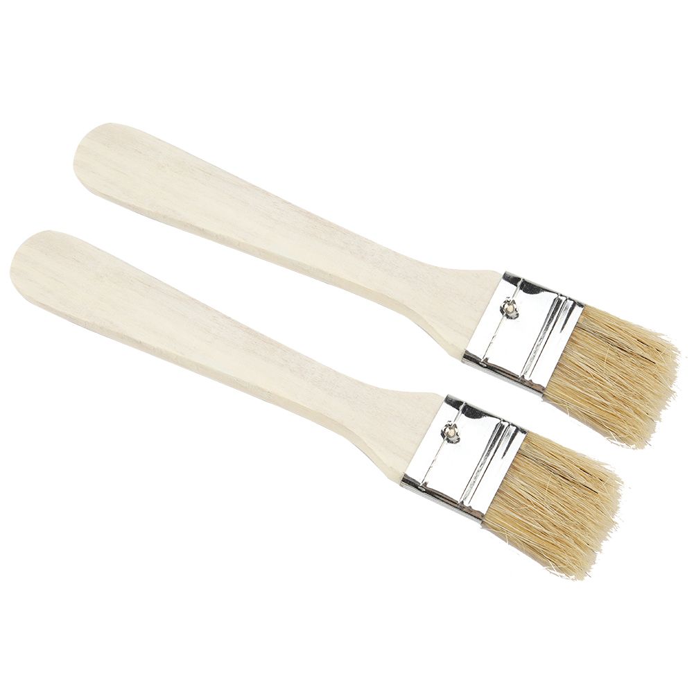2pcs/ Set Lightweight Wooden Barbecue Brush Outdoor Spread Oil Spice — image 3
