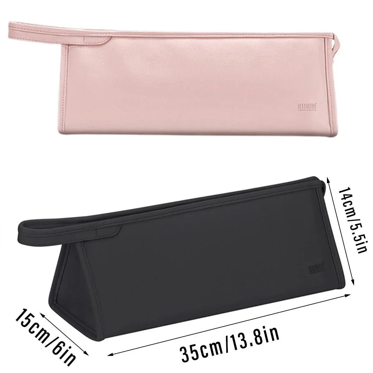 Durable 2pcs Hairdryer Hair Straightener Curler Storage Organizer Bags Set — image 3