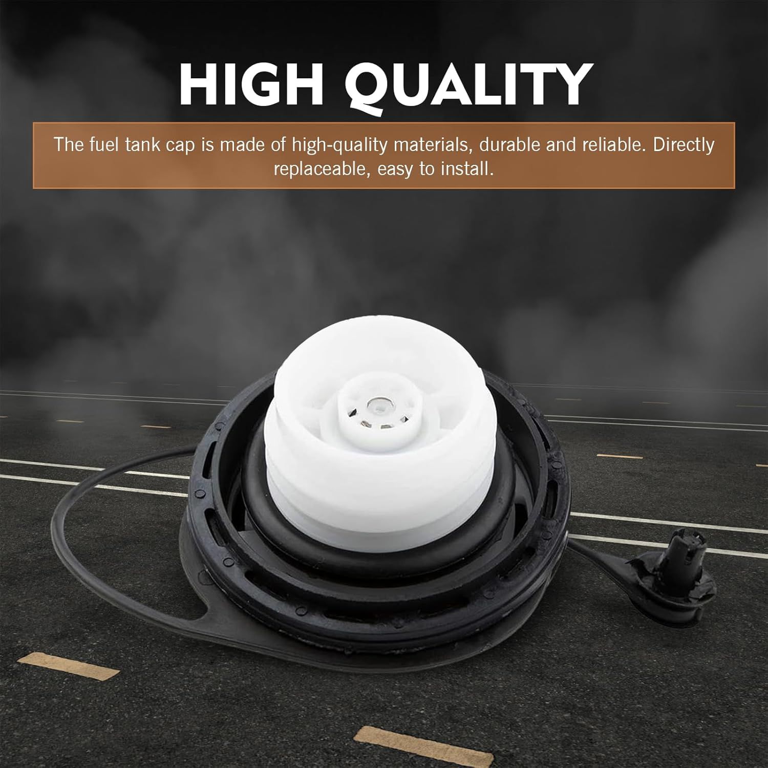 Car Fuel Cap, Leak-proof Anti-loss Rotary Fuel Tank Cover with Clear Marking, OEM# 15763227 GT231, Compatible with Chevy Avalanche Silverado Suburban Tahoe GMC โ image 4