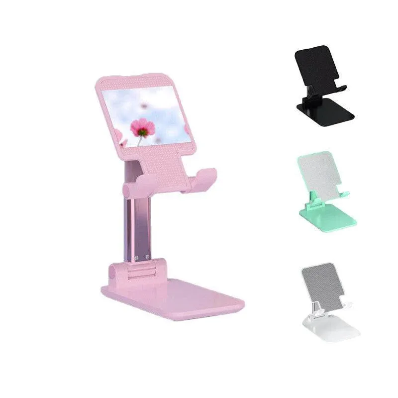 Foldable Adjustable Universal Desk Stand Holder For Mobile Phone Tablet Portable - White โ image 3