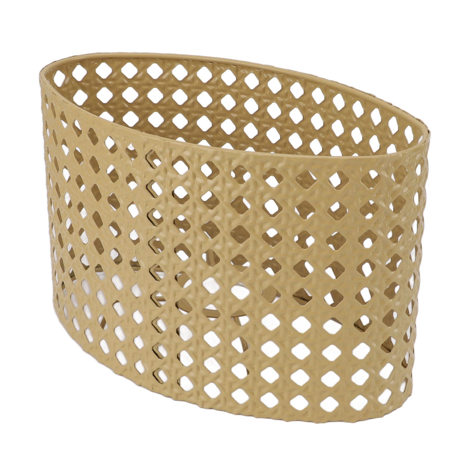 Iron Hollow Oval Lampshade Metal Engraving Hollow Lampshade Compatible for E27 E14 Caliber Lampholders Yellow โ image 6