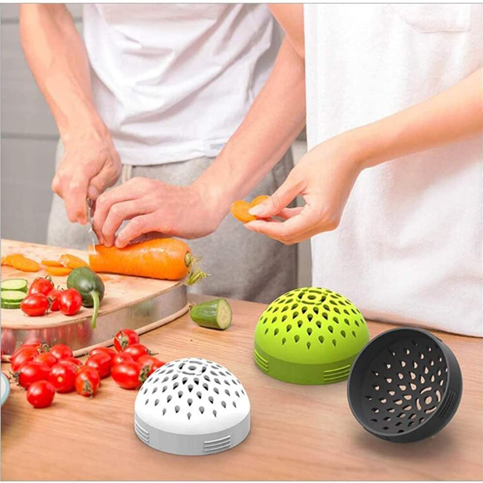 Kitchen Colander, Multi-use Mini Colander, Portable Mini Can Drainer Made From Silicone for Drain Chickpeas and Tinned Fruit — image 4