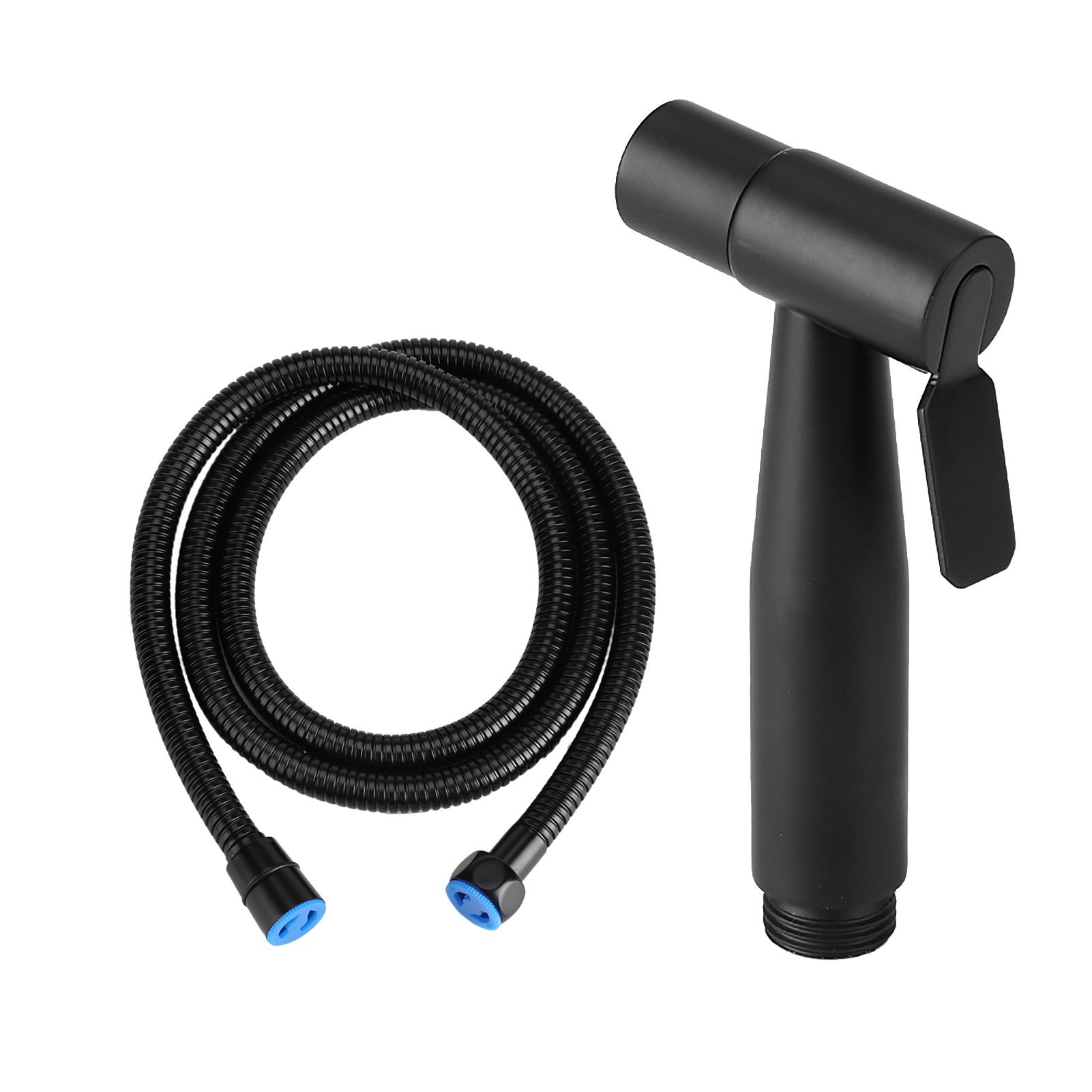 Stainless Steel Black Bathroom Toilet Handheld Bidet Cloth Diaper Cleaning Sprayer Shattaf Kit — image 5