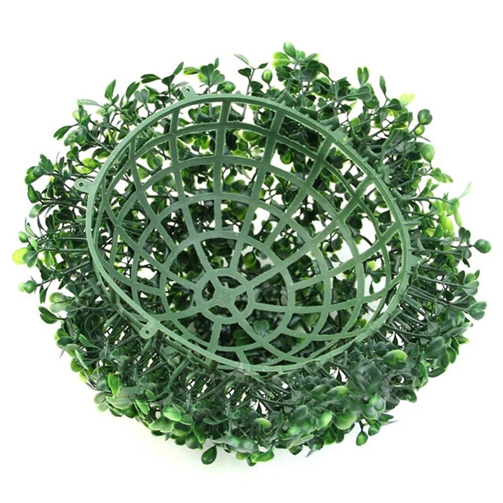 Green Plastic Plant Ball Decoration Home Outdoor Wedding Party Decoration Plants Grass Ball — image 3