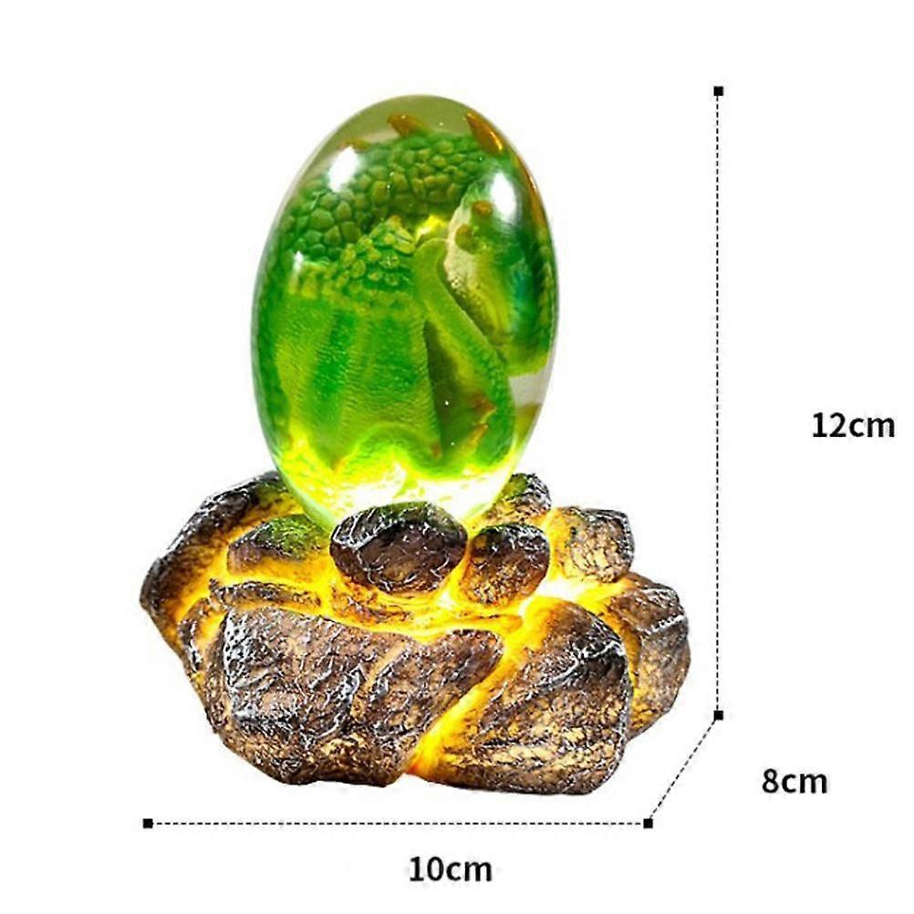Lava Dragon Egg with Display Base Crystal Resin Dragon Egg Ornaments for Desktop Decor โ image 2