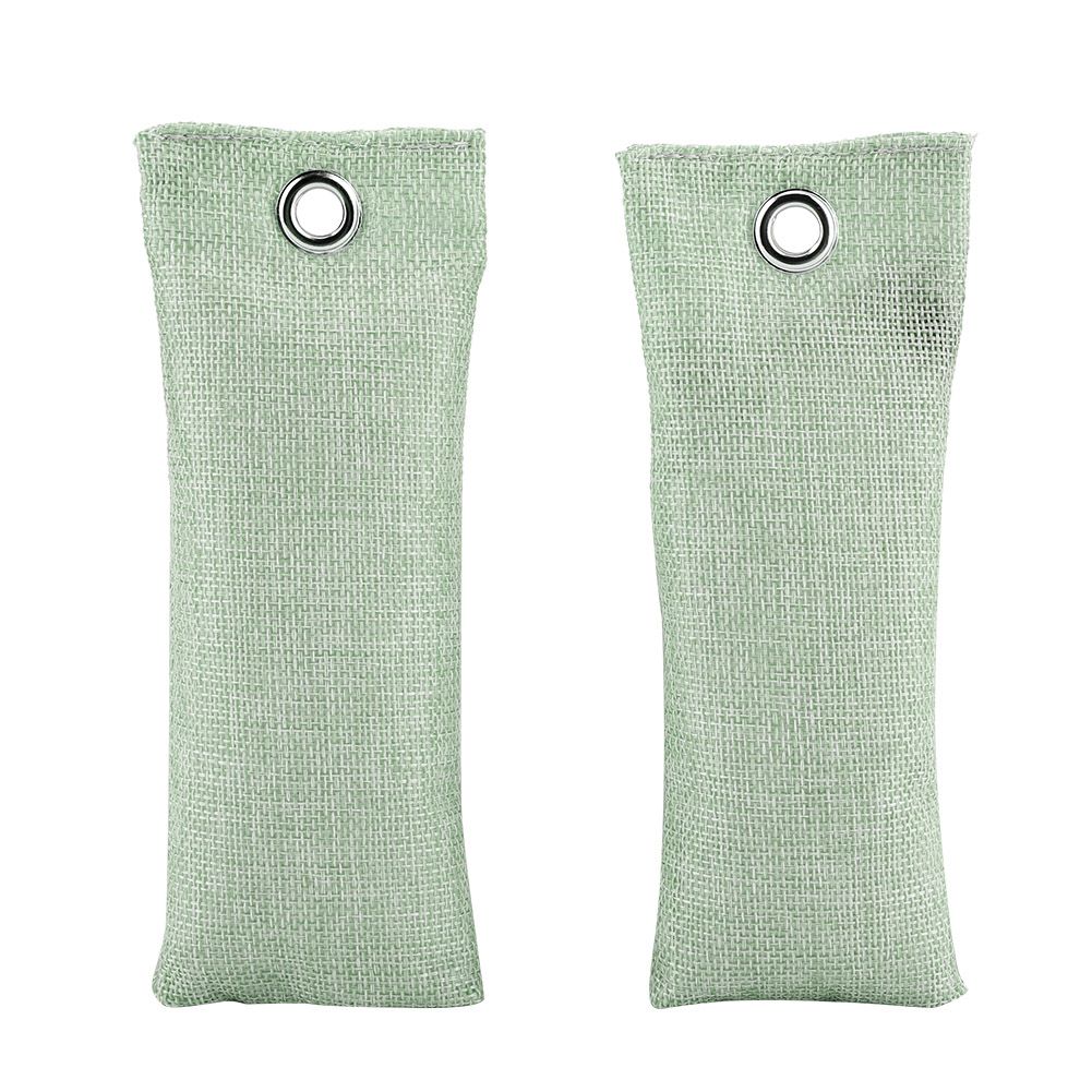 2Bags Bamboo Charcoal Home Car Air Purifier Activated Carbon Shoes Deodorant Bag(Light Green) — image 5