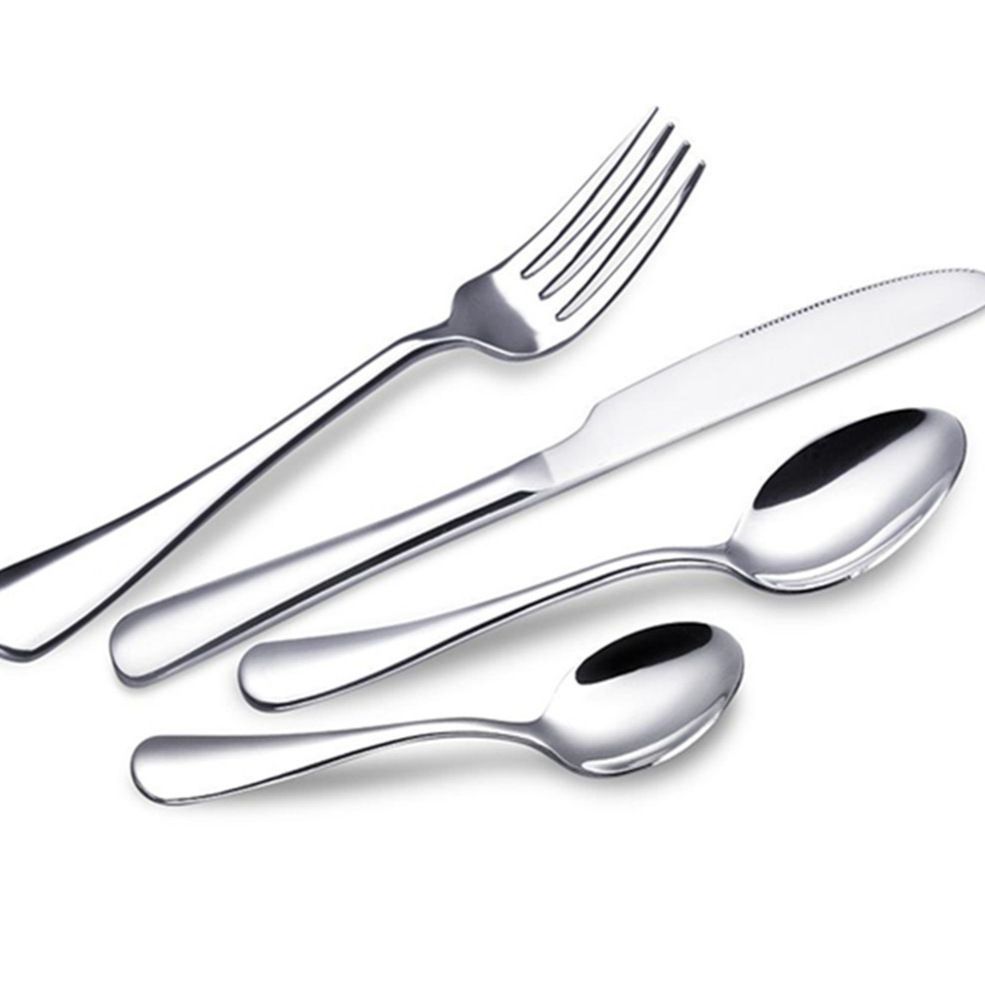 Stainless Steel Knife Fork Spoon Set 1010 round head steak knife — image 3