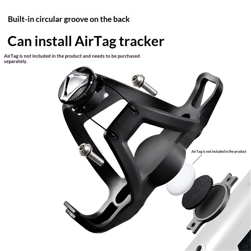 Any Bottle Cage, Bike Water Bottle Holder - Fits Any Bottle, Container, Speaker, Bicycle Bottle Holder for Frame or Handlebar(Does not include tracker) — image 2