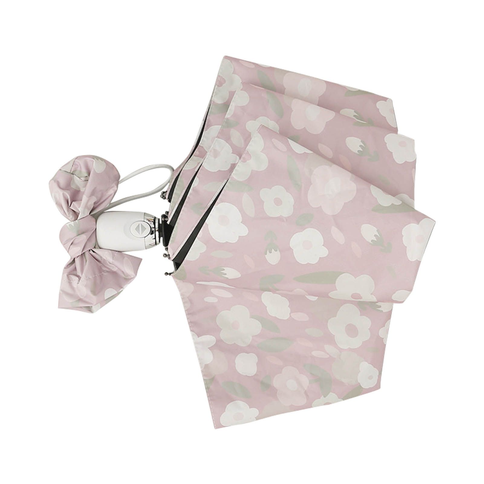 Automatic Umbrella Small Flower Style Umbrella Sunshade UV Protection Folding Umbrella Sun Rain Waterproof Umbrella — image 4