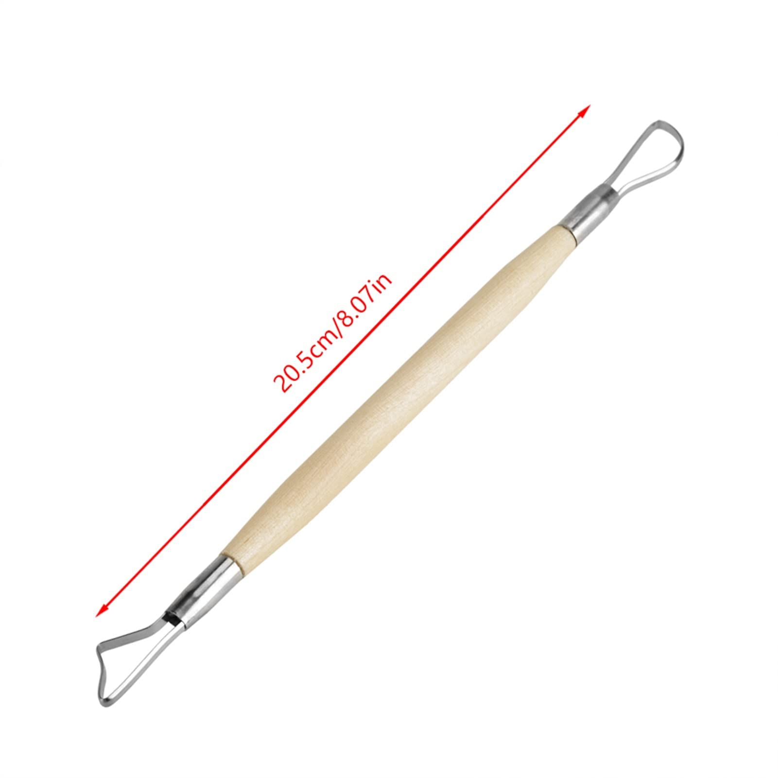 6Pcs Double Ended Wax Carving, Small Clay Sculpting Loops Rakes Clay Tools Sculpting Clay Sculpting Tools Set Pottery Modelling — image 2